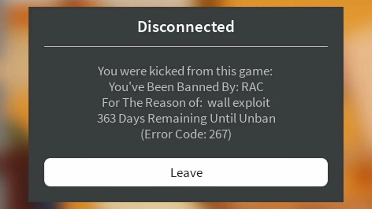 Roblox has crashed please perform. Ошибка 268 в РОБЛОКС. Ошибка 264 РОБЛОКС. Error code 268. Ошибка 267.