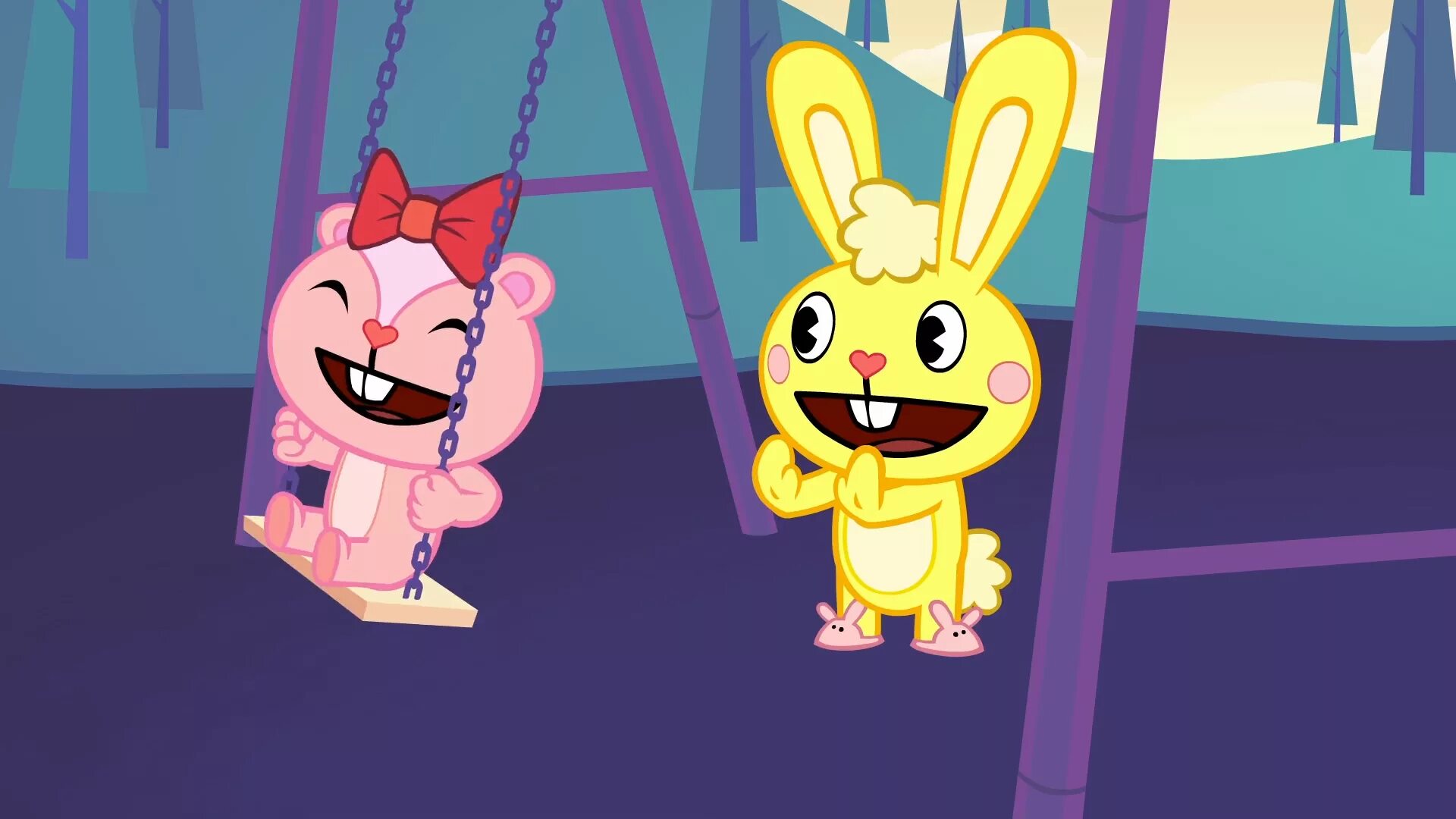 Htf 3.3 gp. Жёлтый заяц Happy Tree friends. Гиглс Хэппи три. Хэппи три френдс кролик. Счастливые Лесные друзья Гигглс.