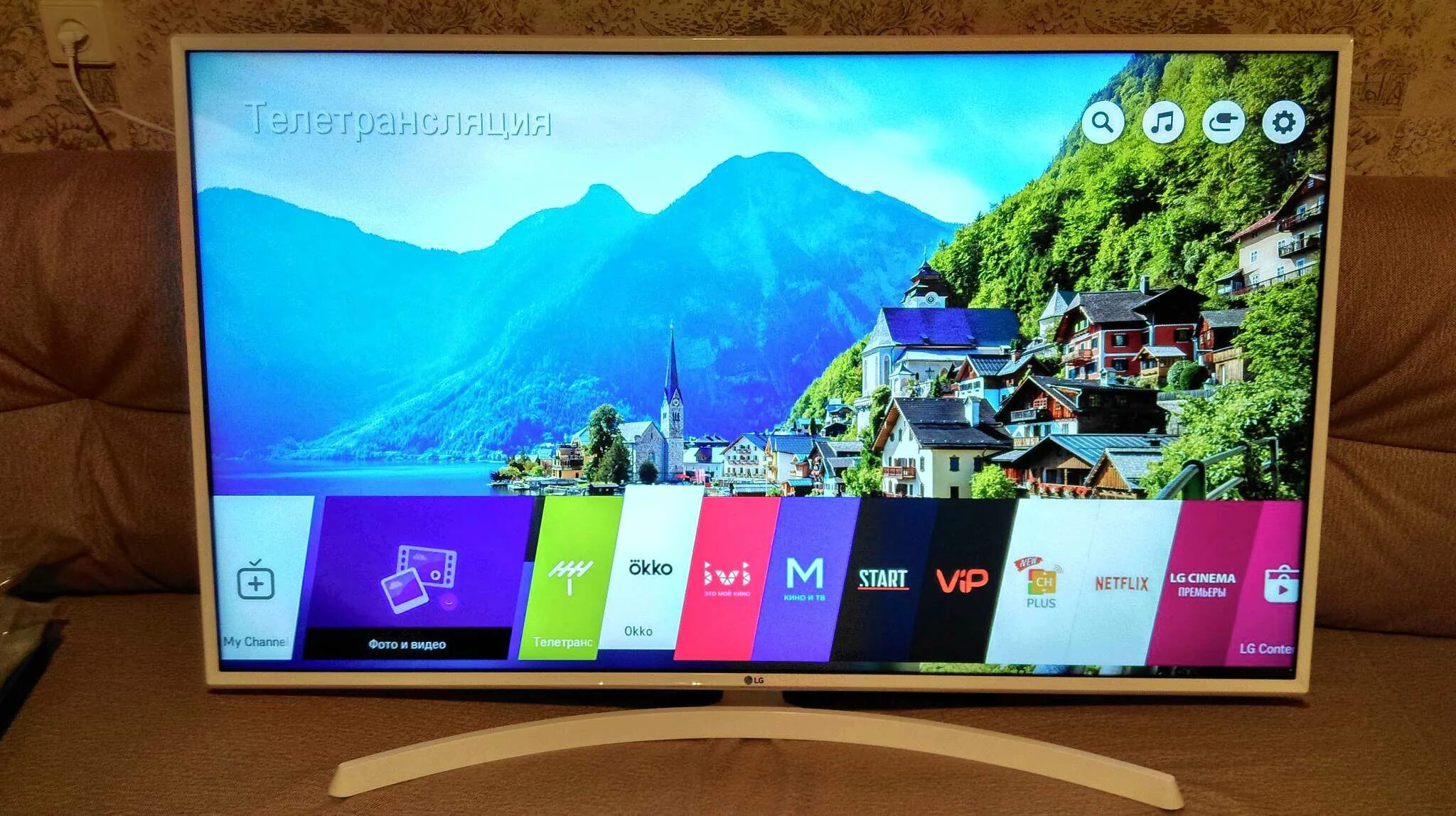 Окко на телевизоре lg