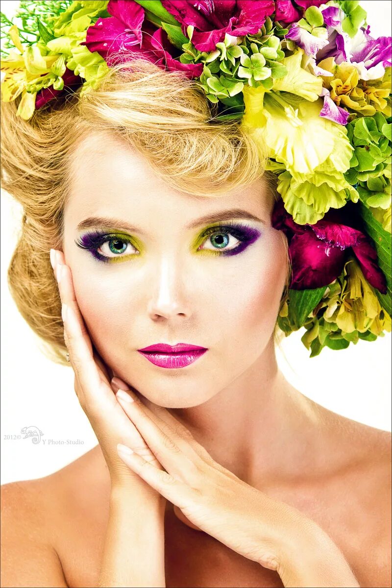 Весенний макияж. Яркий весенний макияж. Образ весны женский макияж. Весенний макияж 2024