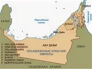 Объединенные арабские эмираты список