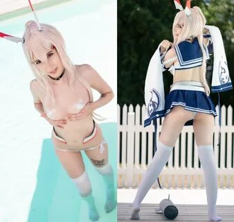 Ayanami, band-aid pasties and full cosplay ♡ I love cute and lewd outfits! 