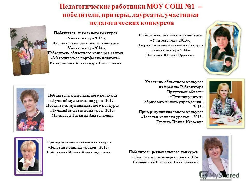 основная миссия победителя конкурса учитель года