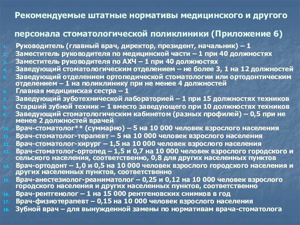 Штатные нормативы медицинского персонала. Штатные нормативы поликлиники. Штатные нормативы стоматологической поликлиники. Штатные нормативы медицинского стоматология персонала.