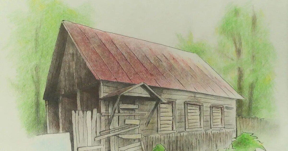 Заброшенный дом карандашом. Заброшенный дом рисунок. Зарисовки деревянных домов. Разрушенный дом для рисования. Заброшенный дом карандашом.