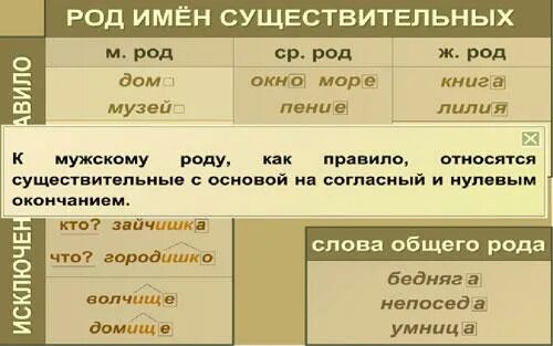 Род слова голод. Род имен существительных. Род имен существительных таблица. Слова род имен существительных. Род существительных в русском.