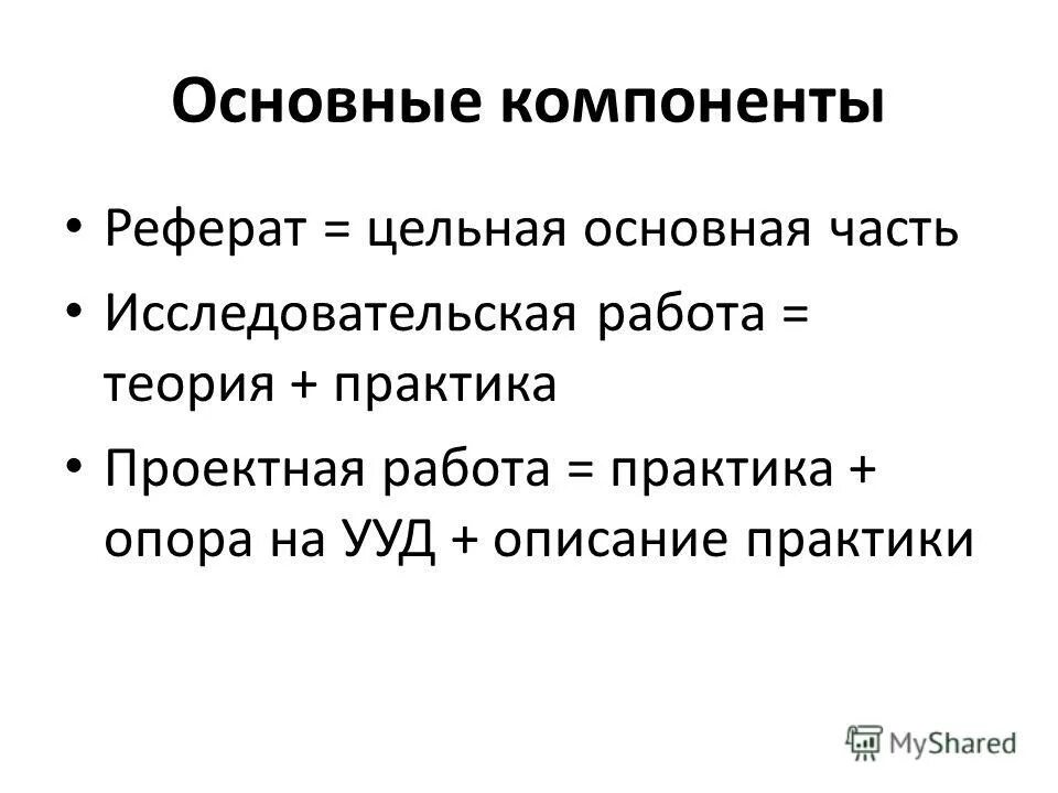 доклад компоненты