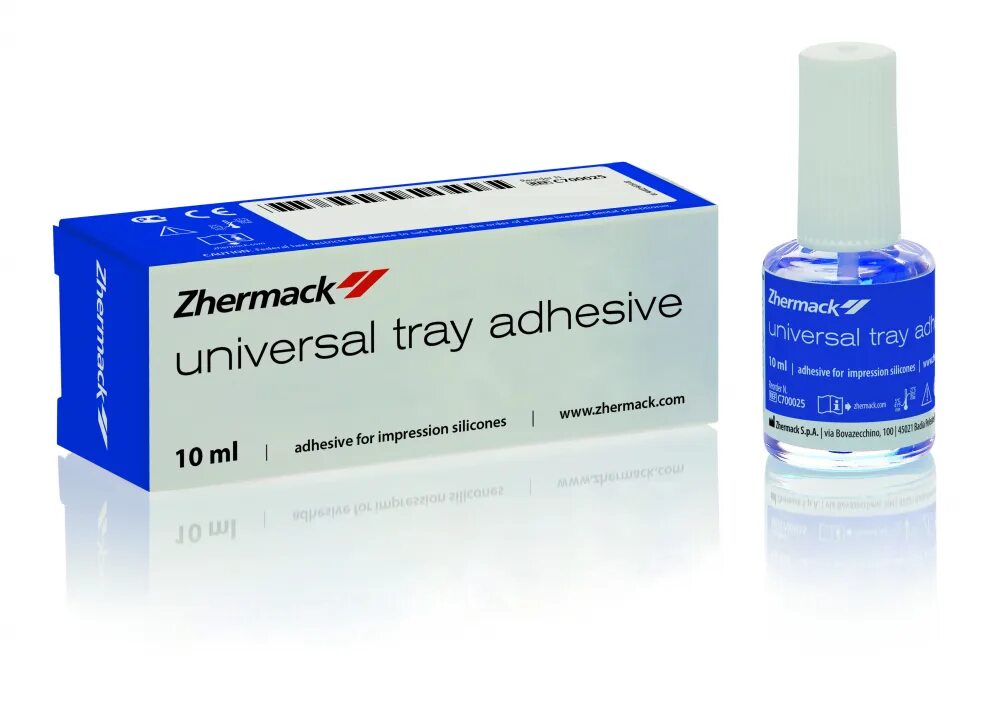 Адгезив universal. Адгезив для а- и с-силиконов universal tray adhesive 10мл. адгезив для слепочных ложек. universal tray adhesive zhermack. адгезив для оттискных ложек.
