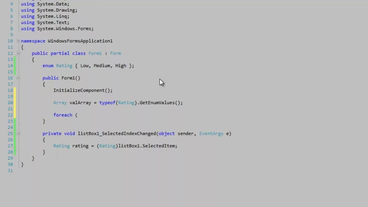 Enum description. Enum description