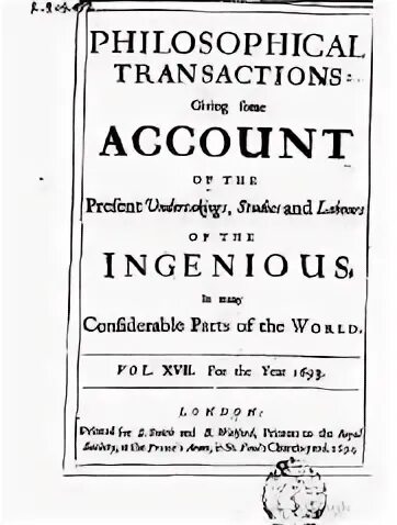 Philosophical transactions of the royal society