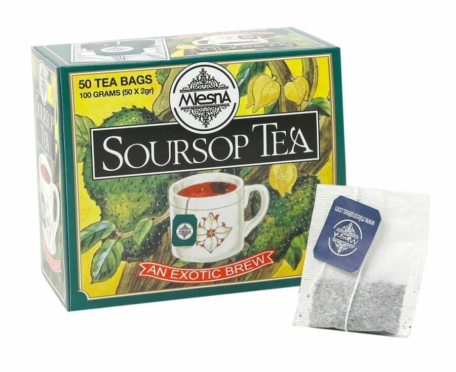 Чай млесна купить. Tea Soursop Mlesna. Soursop Green Tea Mlesna. Млесна черный чай. Чай Млесна с саусепом.