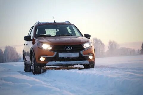 Гранта кросс зимой