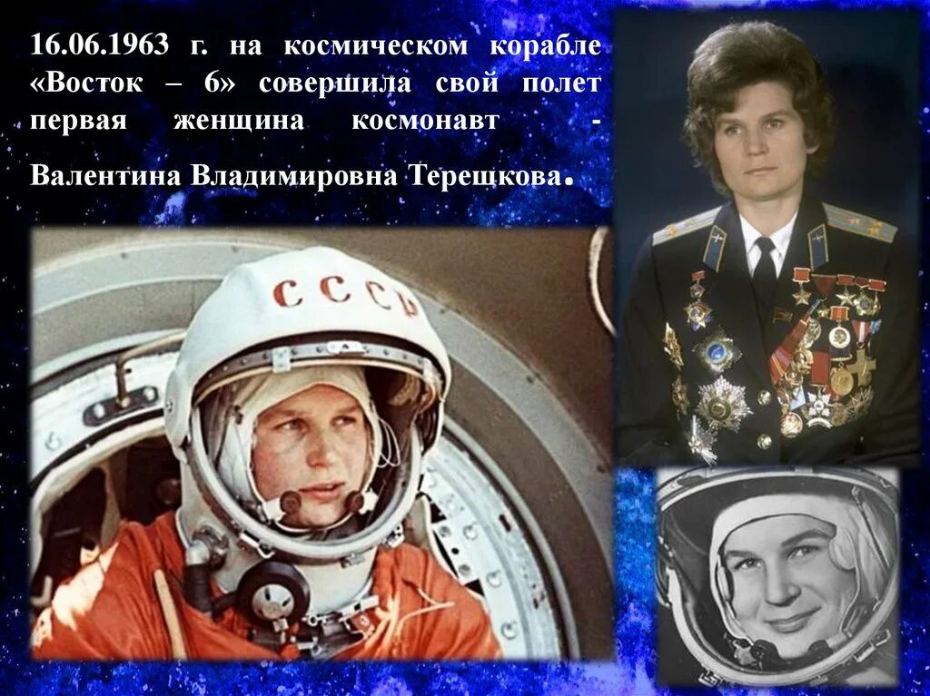 Космонавт совершивший самый длительный полет в космос. Полет первой женщины-Космонавта в. в. Терешковой (1963). 1963 Полет Терешковой.