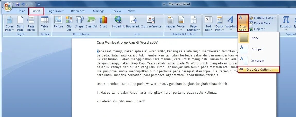 Word 2007 язык. Как убрать капс в Ворде. Drop cap в текстах. MS Word Insert menu Insert Page.