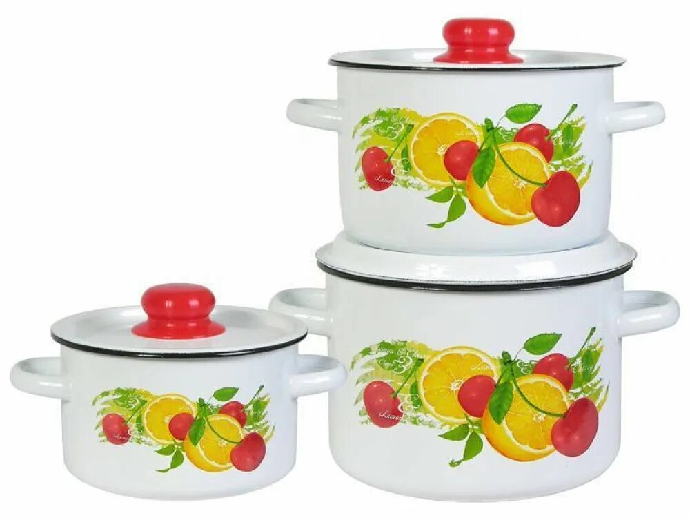 1,6/2,1/3,0 л). Набор посуды 6 пр, стальэмаль, альпы 02 6kh021m. Кастр сфер 1,5л 2л 3л,3л чайн с мет. Набор кастрюль белые ночи кмз. Набор серебро-1 экстра (белая), арт.