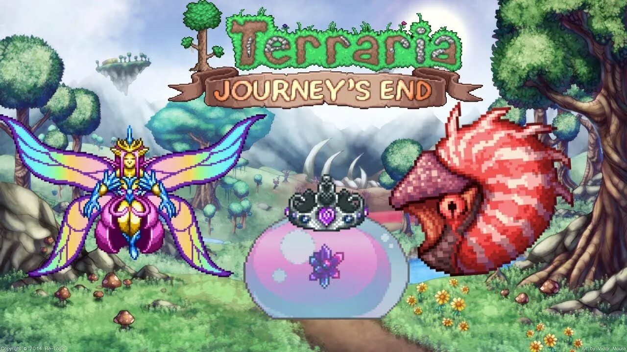 Terraria обновления. Террария обновление. Террария Journey's end босс. Карта террарии. Настольная игра террария.