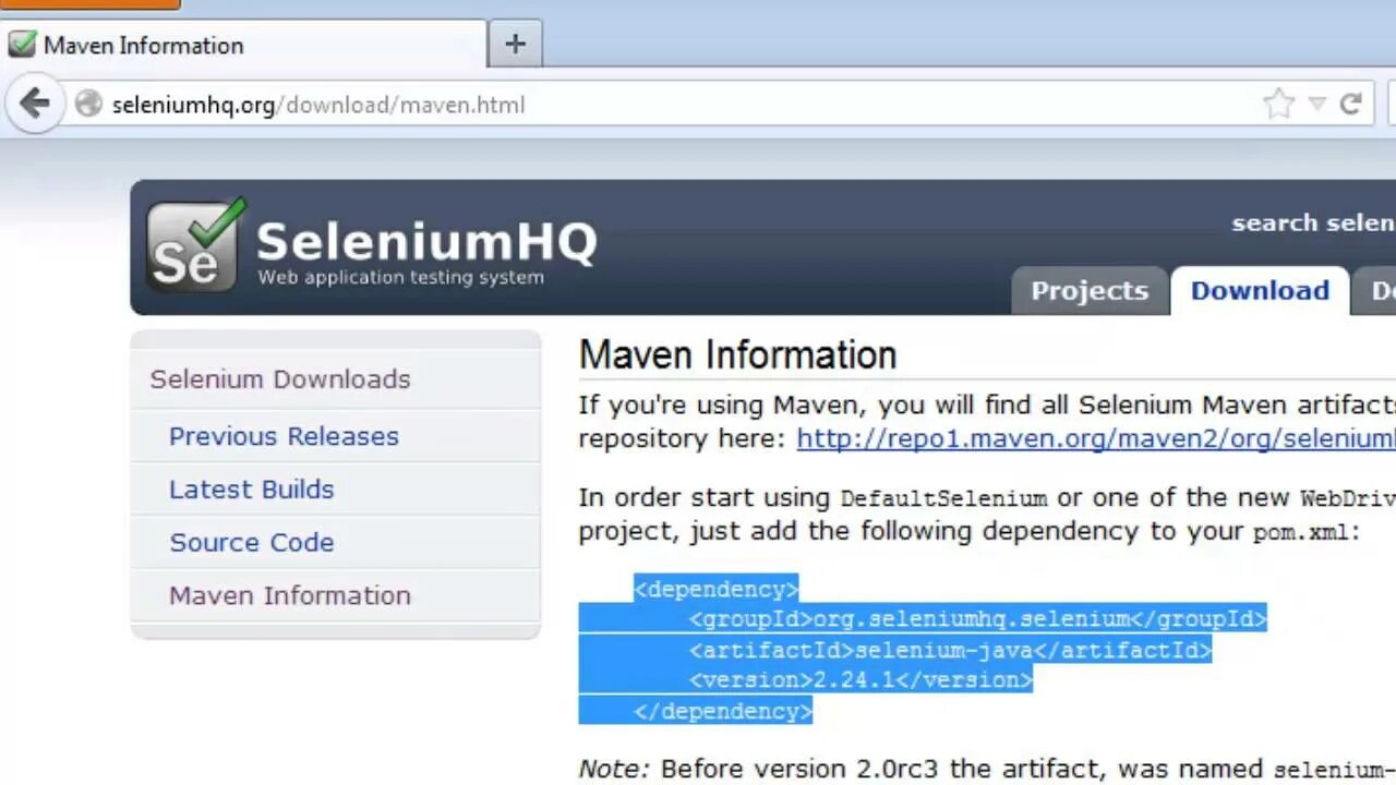 Selenium maven. Selenium maven