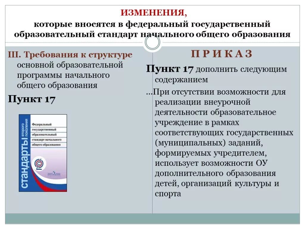 Изменения вносимые в стандарт. Изменения ФГОС. ФГОС НОО изменения. ФГОС НОО требования, изменения. Предпосылки изменения образовательных стандартов.