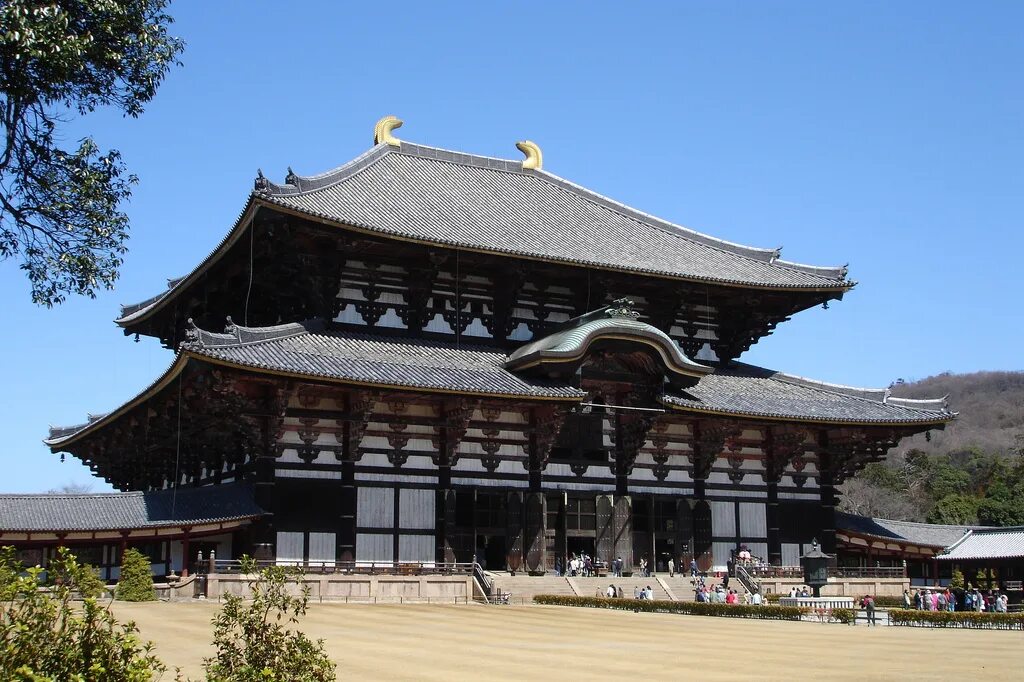 Great temple. Храм Тодайдзи Япония. Храм Дайбуцудэн монастыря Тодайдзи. Дайбуцудэн монастырь Тодайдзи 752. Храмовый комплекс Хорюдзи Япония.