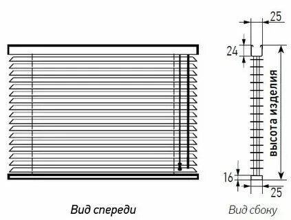 Жалюзи чертеж