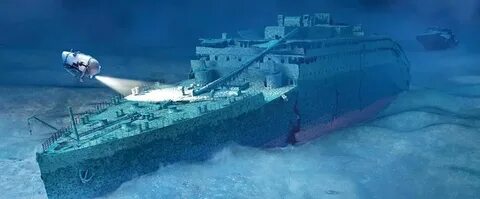 В каком море затонул титаник