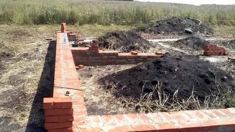 Выровнять кладку фундамента