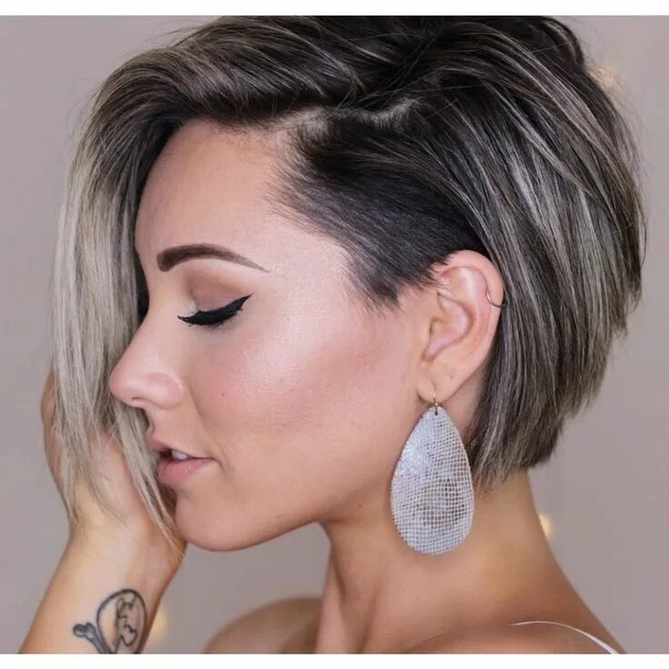 Getting creative with some pastel tones and a funky asymmetric bob and undercut 