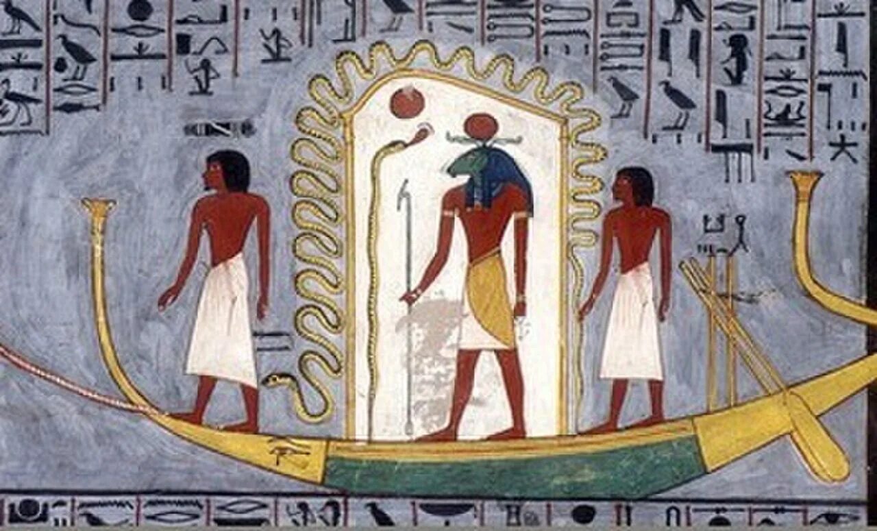 Где поклонялись богу ра. Дуат в древнем Египте. Египетские фрески Апоп. Мифология древнего Египта ра.