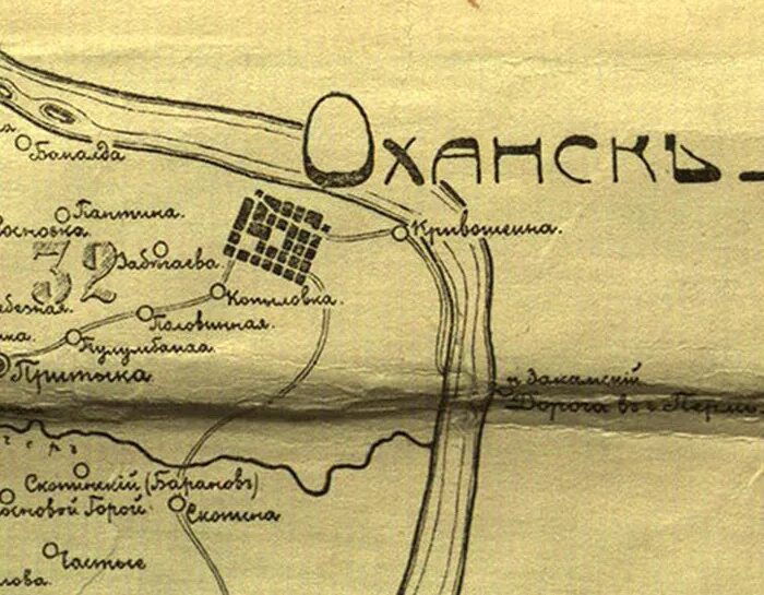 Оханский уезд. Оханский уезд. Карта пермской губернии 1861 года. Оханский уезд. Карта пермской губернии 1861 года.