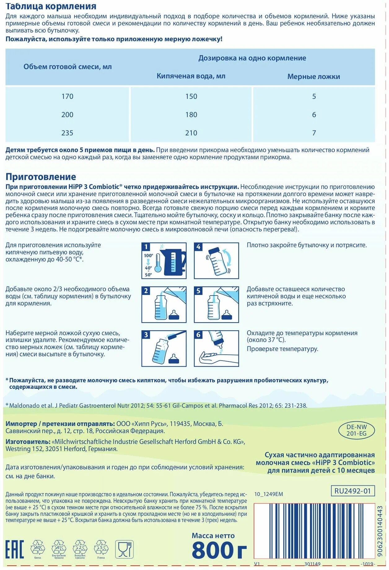 Готовая смесь сколько хранится при комнатной температуре. Хипп смесь для новорожденных таблица. Hipp 800 смесь. Молочная смесь Hipp Combiotic 3 таблица кормления. Готовая смесь для кормления ребенка новорожденного.