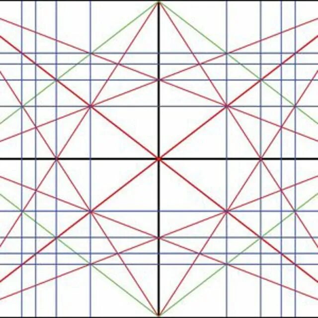 Сетка композиции. Сетка динамической симметрии. golden canon grid. сетка золотого сечения. композиционная сетка.