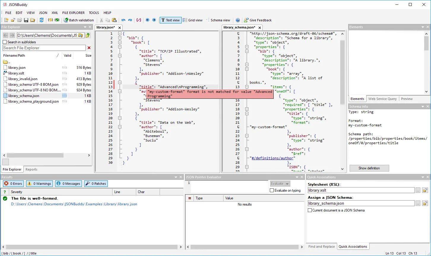 Filters json