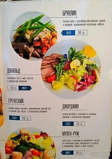 Меню ресторанов череповца
