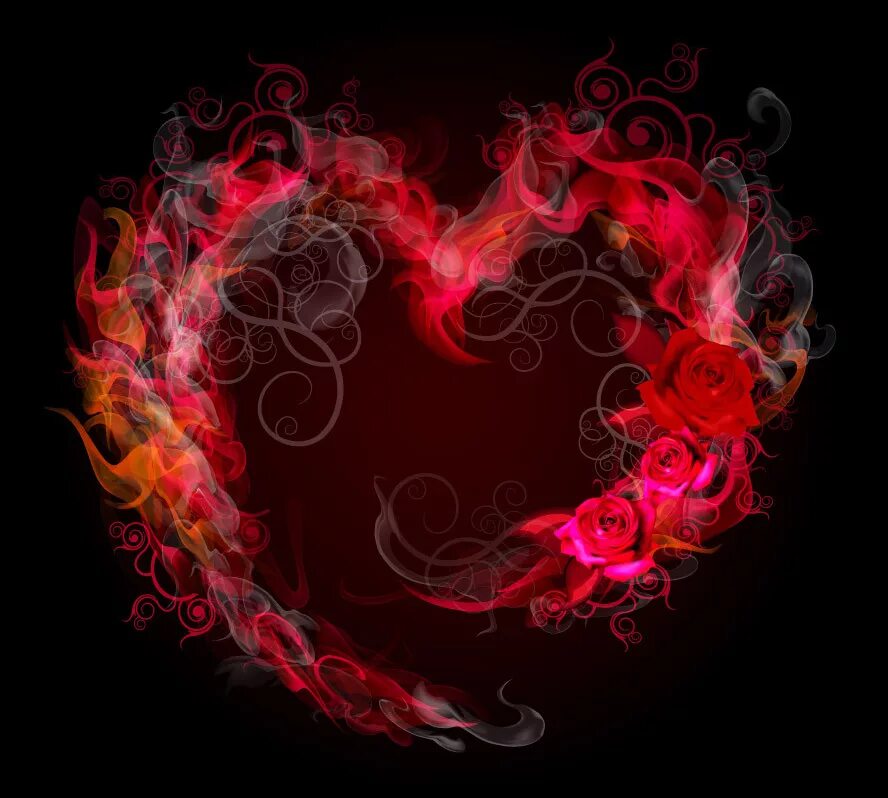 Сердце из дыма. Пламенное сердце. Сердце. Дымов огонь любви. Страсть огонь.