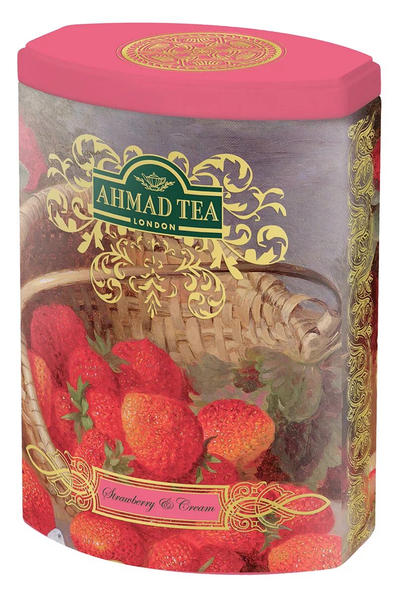 Чай клубника купить. Чай Ahmad Fine Tea collection Ceylon 100г ж/б. Чай черный Ahmad Tea Fine Tea collection Ceylon Tea op, 100 г. Чай Strawberry Cream Tea. Ахмад Теа клубника со сливками.