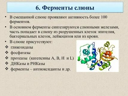 Почему ферменты слюны теряют