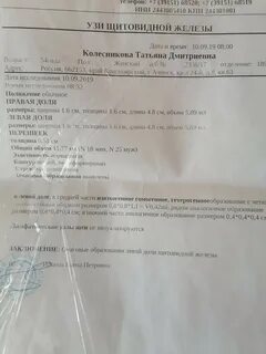 Изоэхогенная щитовидная железа