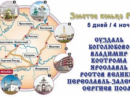 Тур золотое кольцо из петербурга