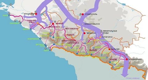 Карта источников краснодарского края