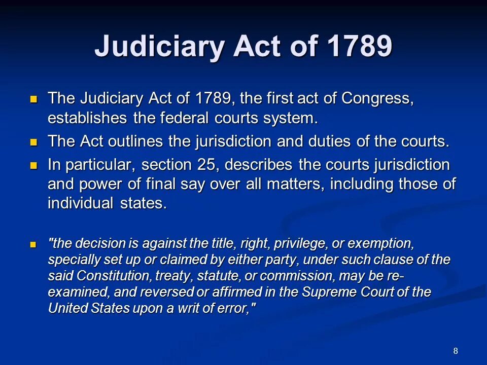 Judiciary Act of 1789 причины принятия. Uk Court System.