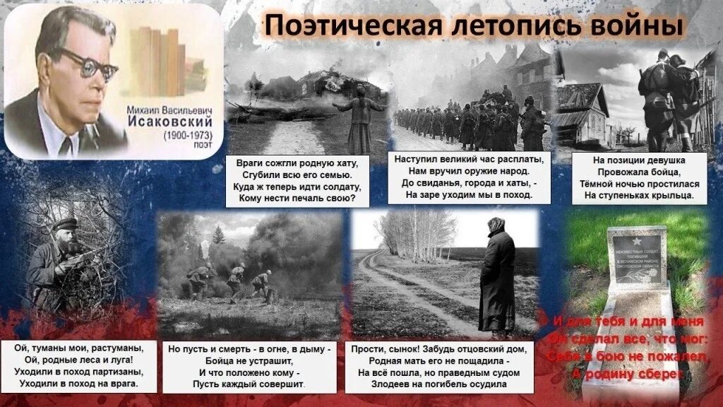 Исаковский на войне. Исаковский прощание