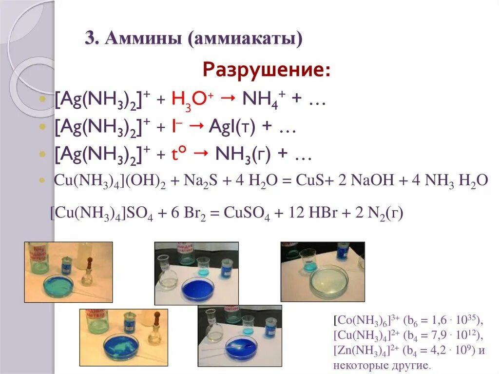 Качественные реакции на йодиды. [ag(nh3)2]+. Ag i agi. Образование аммиакатов. Ag i.