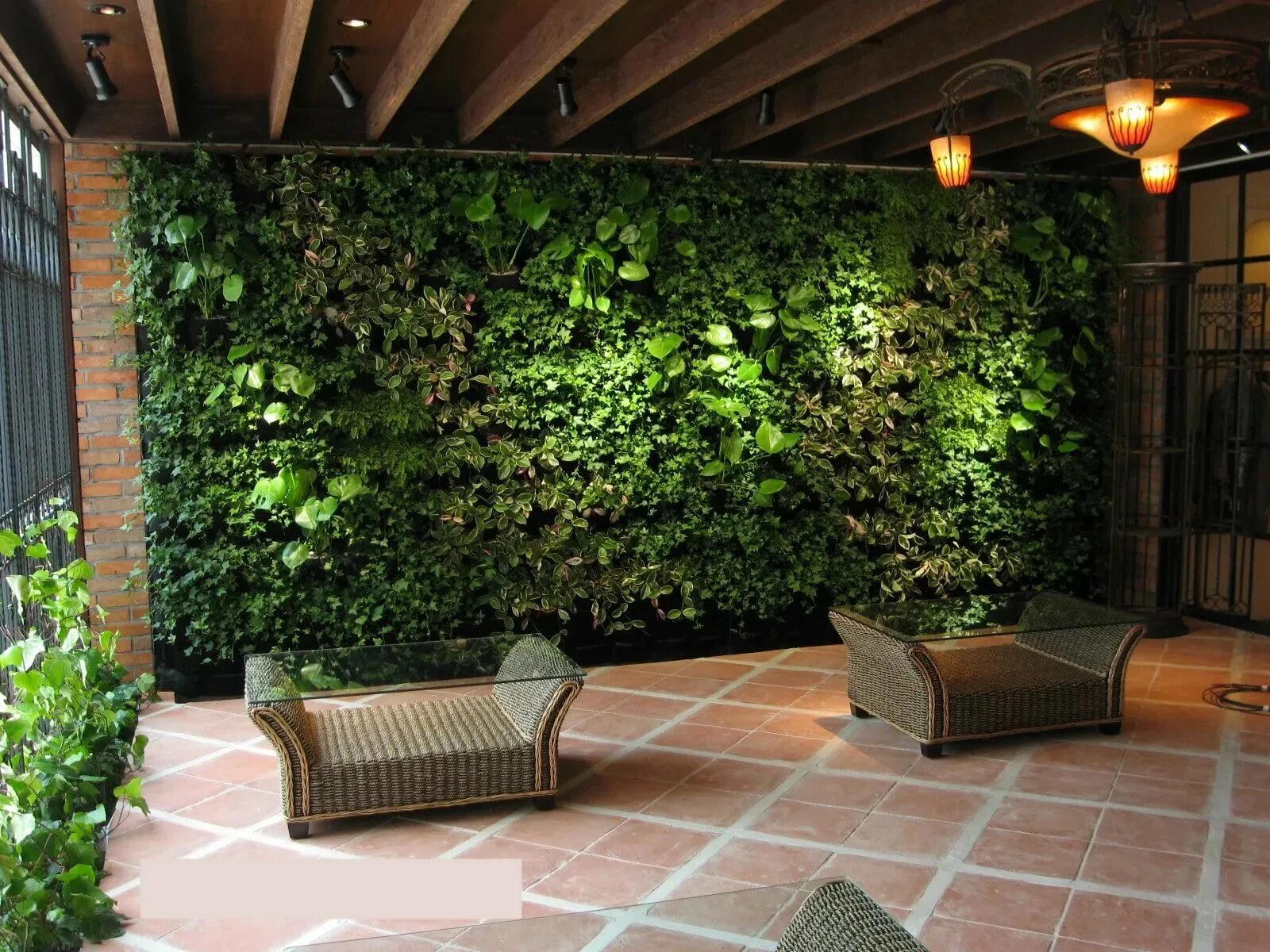 Indoor plantwall at Kumla Bostader, Sweden / Installation 2013 ph.Angelica Gunna