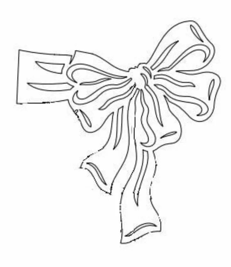 Бантик шаблон для вырезания распечатать Cris Silva Salvabrani Diy bow, Bow template, Diy leather bows