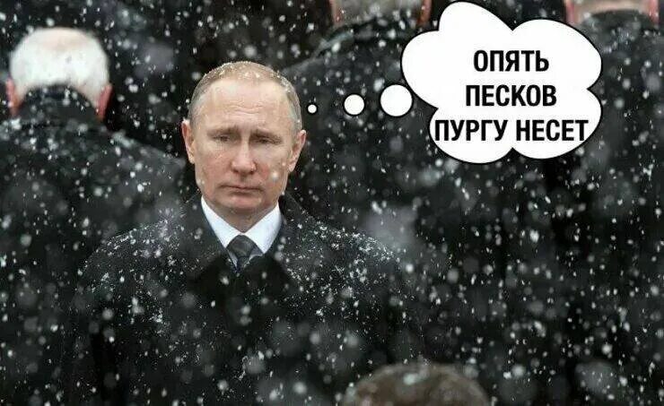 Песков несет пургу. Песков иногда несет такую пургу. Песков гонит пургу. Несущего пургу пескова