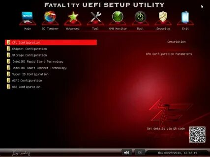 Uefi setup utility