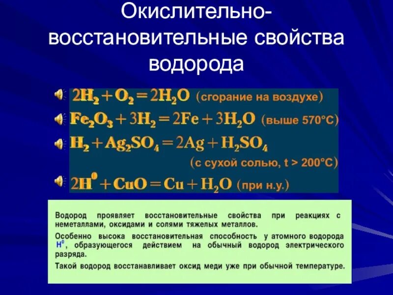 Химические свойства водорода 8 класс кратко. Окислительно-восстановительные свойства водорода. Химические свойства водорода. Восстановительные реакции с водородом. Окислительно-восстановительные реакции с водородом.
