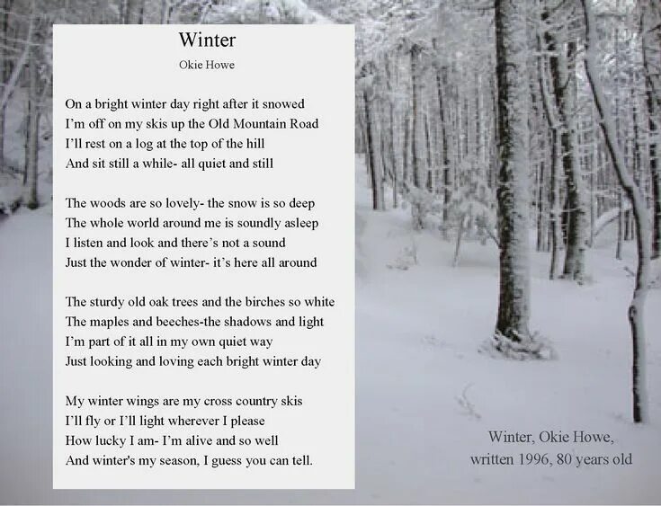 Стих на немецком winter. Winter kommt winter kommt flocken fallen nieder текст. Описание зимы на английском. Poems about winter. Winter текст.