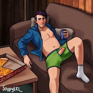 Shane from Stardew Valley by @SOUPYEEL.