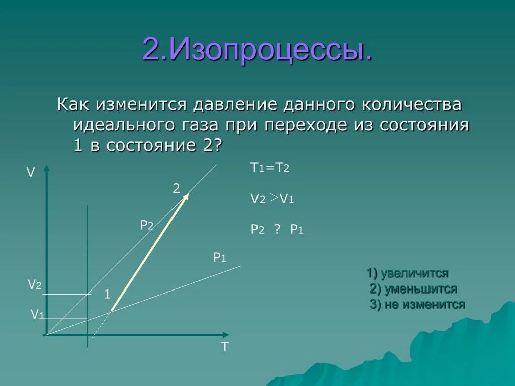 Как изменится давление идеального газа. Как изменится давление данного количества идеального газа. При переходе идеального газа из состояния 1 в состояние 2. Как изменится объем данного количества идеального газа. Как изменился объем газа данной массы